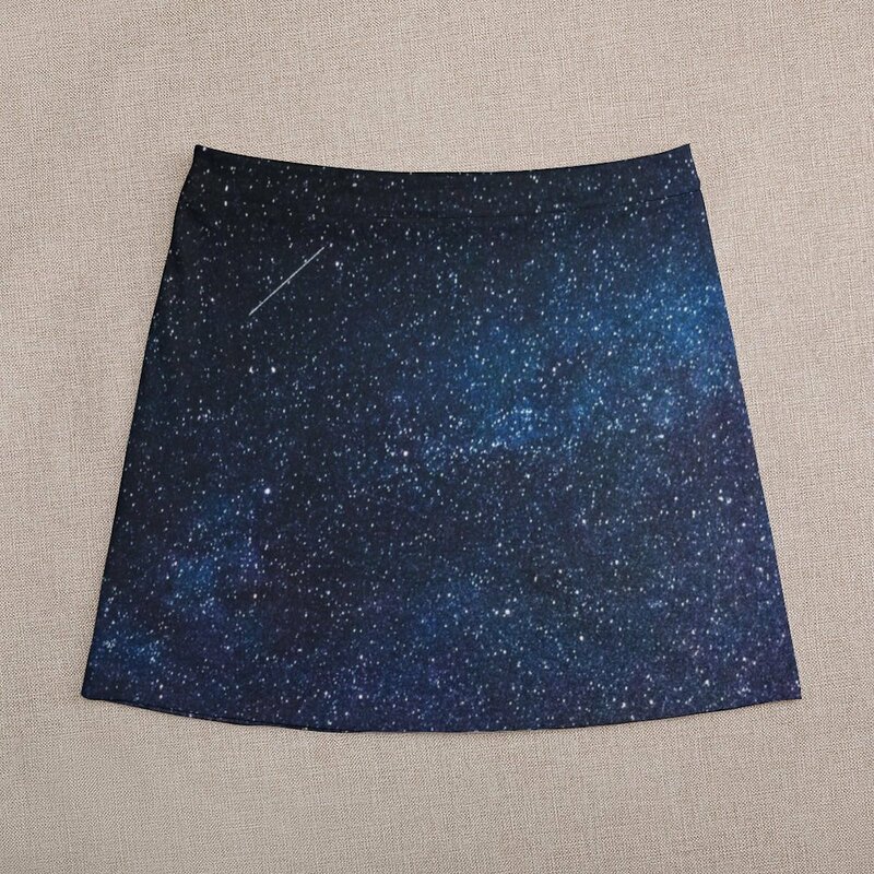 نجوم في الفضاء تنورة صغيرة صغيرة الدنيم تنورة ملابس الصيف تنورة kawaii