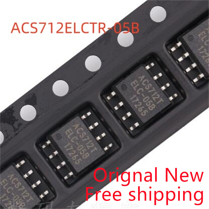 5piece Original NEW ACS712 ACS712T ACS712ELCTR ACS712ELCTR-05B 5A 5V BI SOP-8 CURRENT SENSOR IC(ACS712ELCTR-05B-T) IC