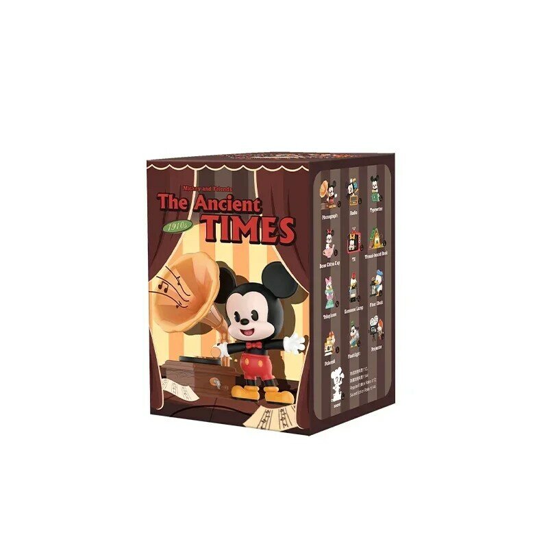 Disney asli Mickey Mouse kotak buta Minnie dan Friends The Ancient Times Series 1pc/12 buah boneka kejutan hadiah ulang tahun mainan anak