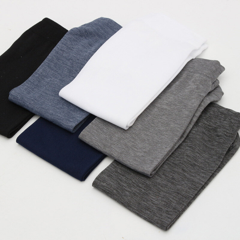 Calcetines de algodón mercerizado cortos para hombre, calcetín de Color sólido, informal, a la moda, transpirables, 10 pares/lote