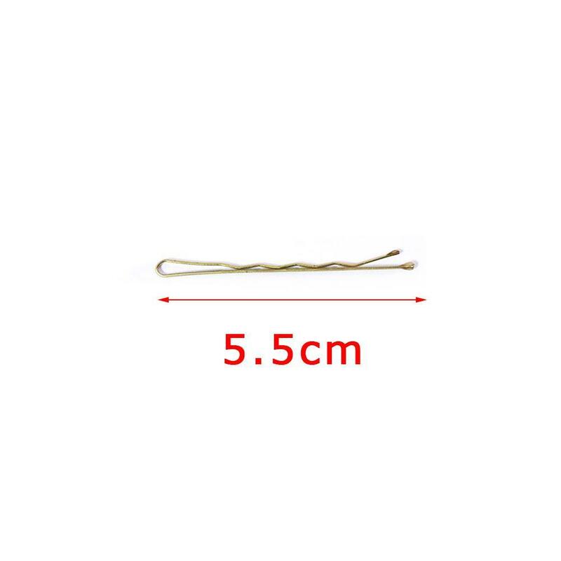Универсальная мягкая шпилька для волос в японском стиле Харадзюку, Корейская винтажная Золотая шпилька для волос, Оптовая продажа