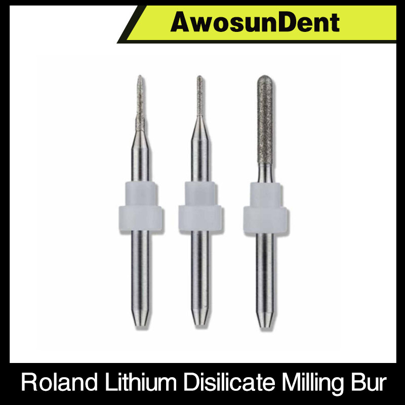 Roland Dwx52D Glass Ceramic Coating Lithium Disilicate Milling Bur Emax Milling Burs  Dental Lab Material Cutter Cutting Burs