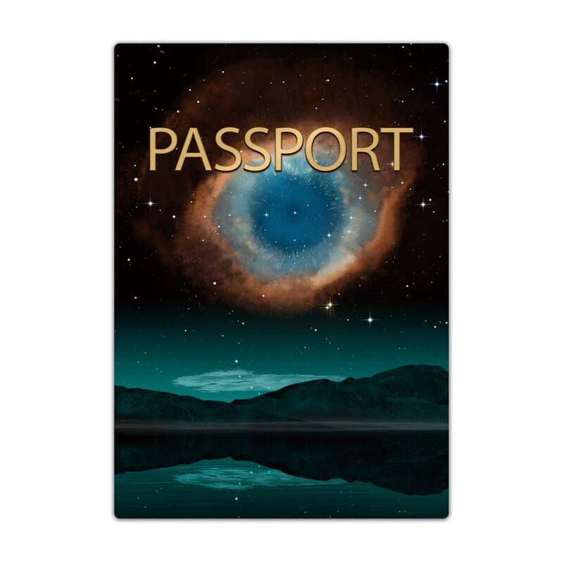 Чехол для паспорта Cred-Card держатель безопасности, защитная обложка из искусственной кожи, чехол для паспорта, портативные водонепроницаемые чехлы с космическим принтом