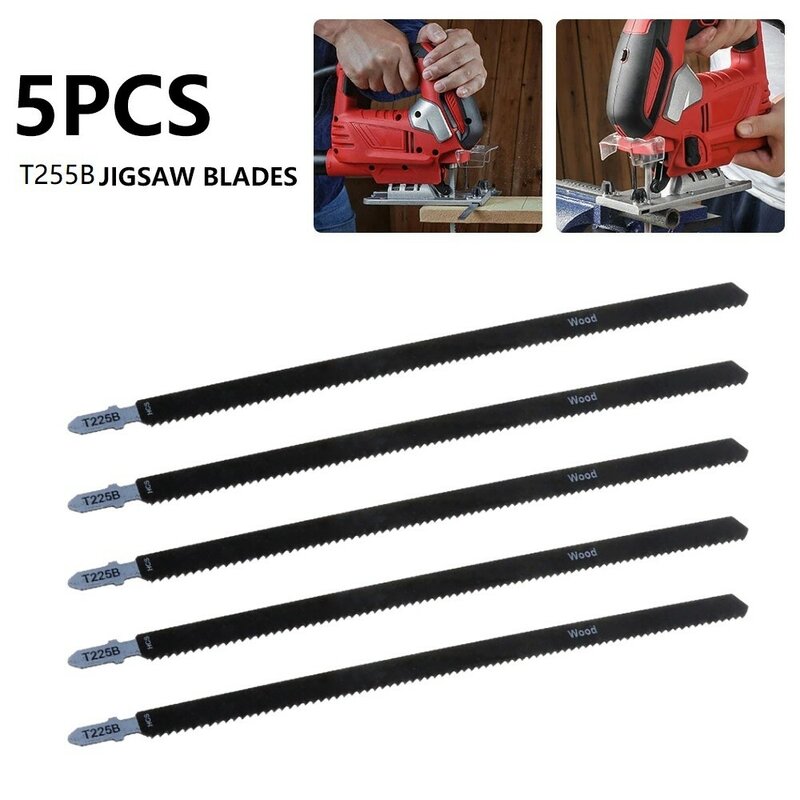 5Pcs HCS Reciprocating Saw Blades 250mm T225B Saber Saws  Sheet Panels Hard Wood Metal Cutting Tools