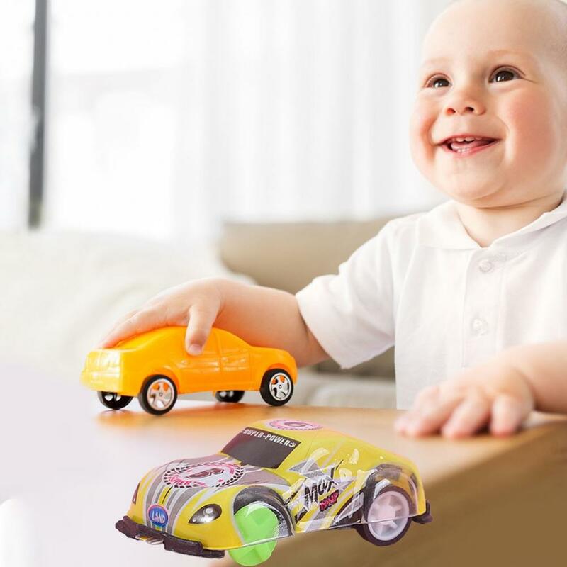 Mini jouet de voiture coule pour enfants, véhicule sans batterie, côtes arrière, jouet de dessin animé exquis, voiture décorative pour enfants
