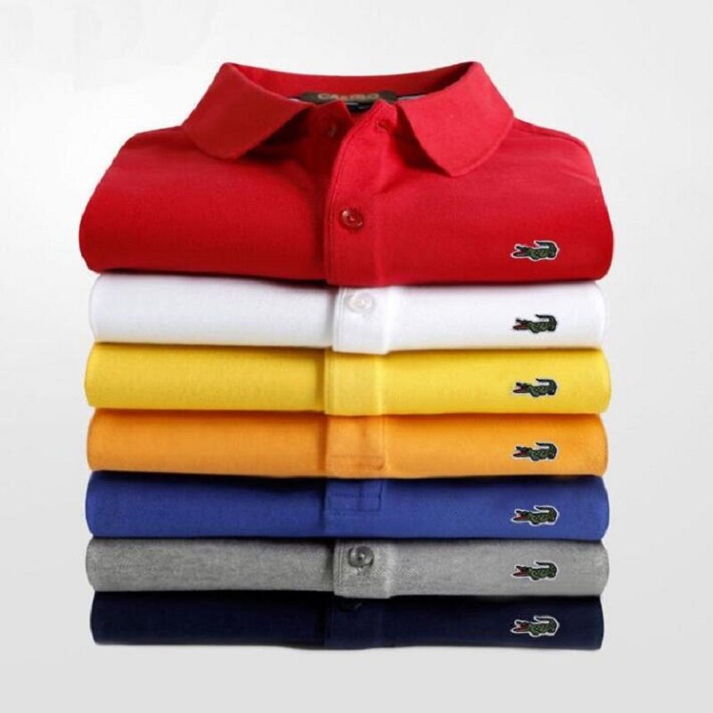 CARTELO-Polo de algodón con bordado para hombre, camisa transpirable con solapa, novedad de verano
