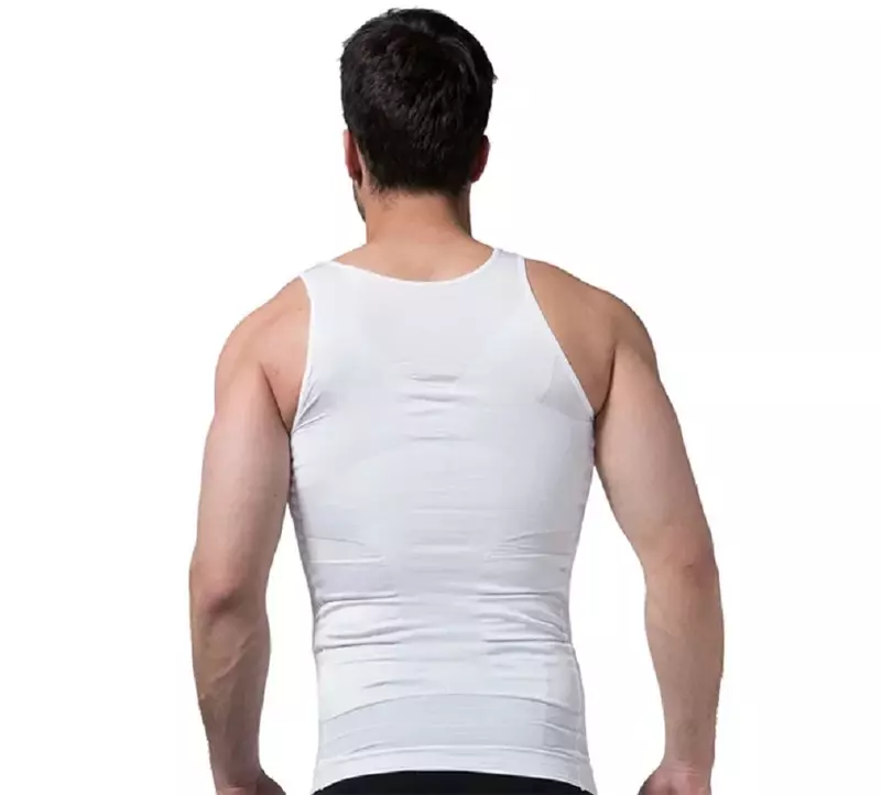الرجال التخسيس بذلة مفصلة لشكل الجسم مشد سترة قميص ضغط البطن البطن البطن تحكم سليم مشد للخصر الملابس الداخلية سترة رياضية