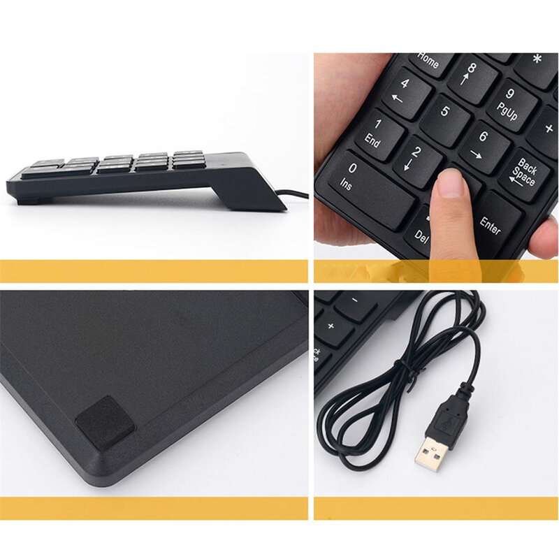 Mini 18คีย์ Wireless Keyboard Numerik 2.4GHz USB Numpad ดิจิตอล Pave Numpad สำหรับ Accounting Teller แล็ปท็อปแท็บเล็ตโน้ตบุ๊ค