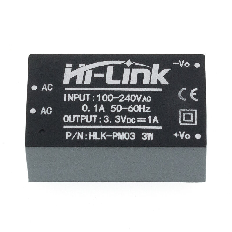 HLK-PM03 AC-DC 220v a 3.3v step down buck fonte de alimentação módulo inteligente casa interruptor conversor