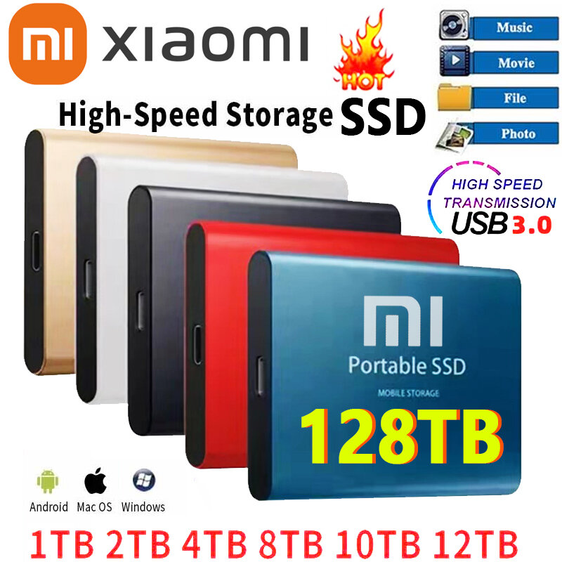 2023 neue High-speed Externe Festplatte 500GB 1TB 2TB 4TB 8TB USB 3,1 SSD 2,5 Zoll Tragbare SSD 16TB Festplatte für Laptop PS4