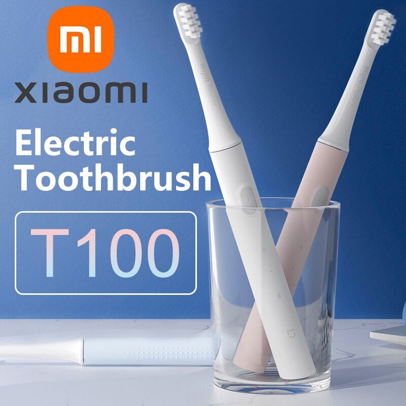 XIAOMI Mijia T100 spazzolino elettrico sonico Mi Smart spazzolino da denti impermeabile IPX7 USB ricaricabile per sbiancamento della spazzola dei denti