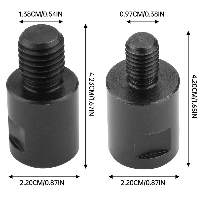 Conversor de adaptador de rebarbadora, M10, M14, Conector Arbor 5/8-11 para polimento, Acessórios para rebarbadora de rosca