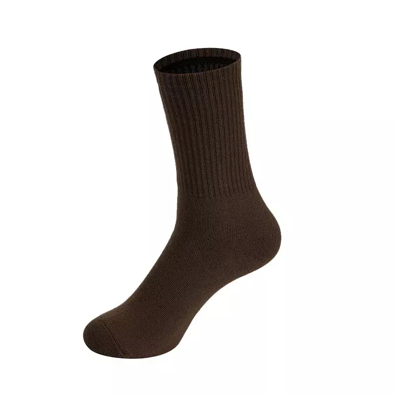 Mid -tube  confinement socks female white  pile socks pure color tide spring summer autumn cotton soft long sock