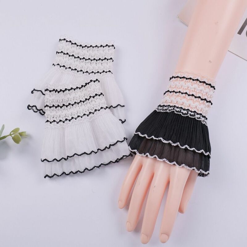Lace Fake Sleeve Sweater Decorative Lace Cuffs Detachable Sleeve Cuffs Spring Autumn