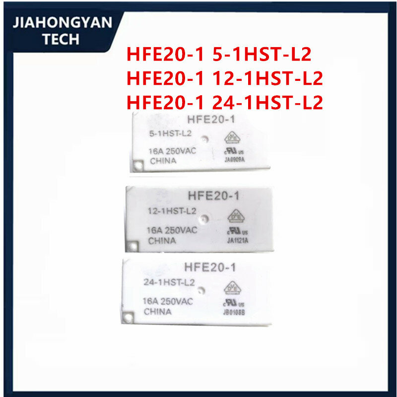 오리지널 HFE20-1 5-1HST-L2 HFE20-1 12-1HST-L2 HFE20-1 24-1HST-L2 5 핀 매크로 릴레이, 2 개, 5 개, 10 개