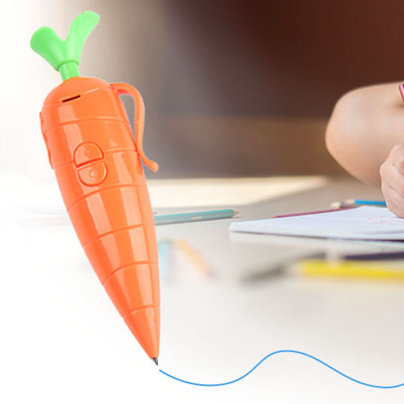 New Simulation Carrot Voice Recorder Electronic Sound Toy Can Write Graffiti Ballpoint Pen Novelty Voice Recorder Pen Funny Gift