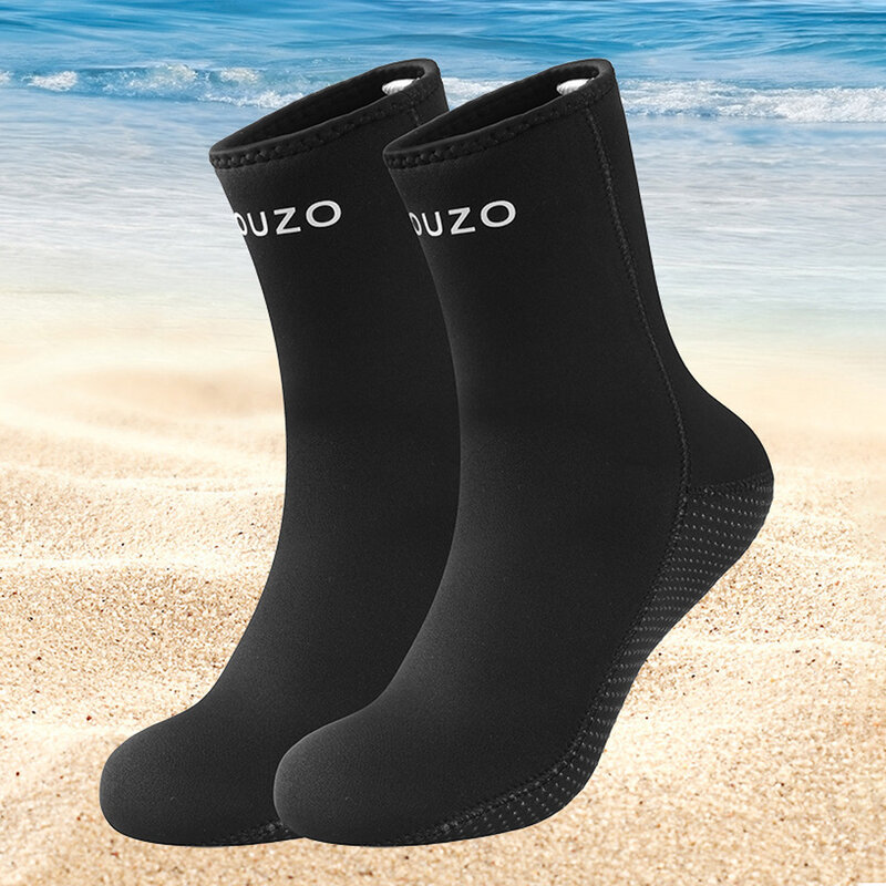 Calcetines de neopreno de 3mm/5mm para hombre y mujer, antideslizantes, cálidos, de retales, botas de surf gratis
