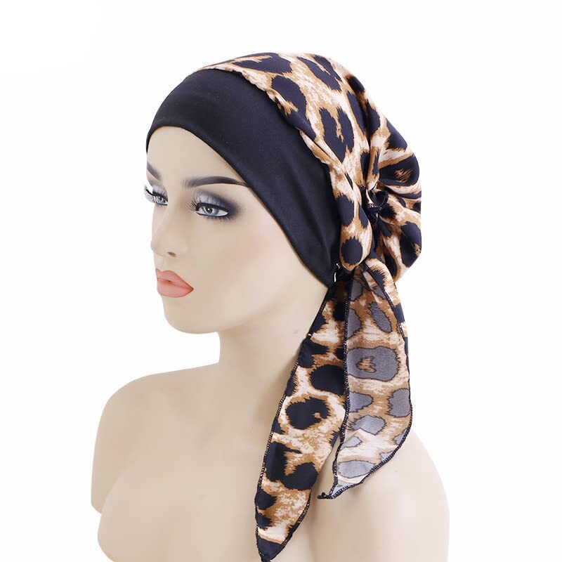 여성 무슬림 언더스카프 탄성 머리띠, 실키 보닛, 여성 스카프 터번 머리, 히잡 모자, 이슬람 모자