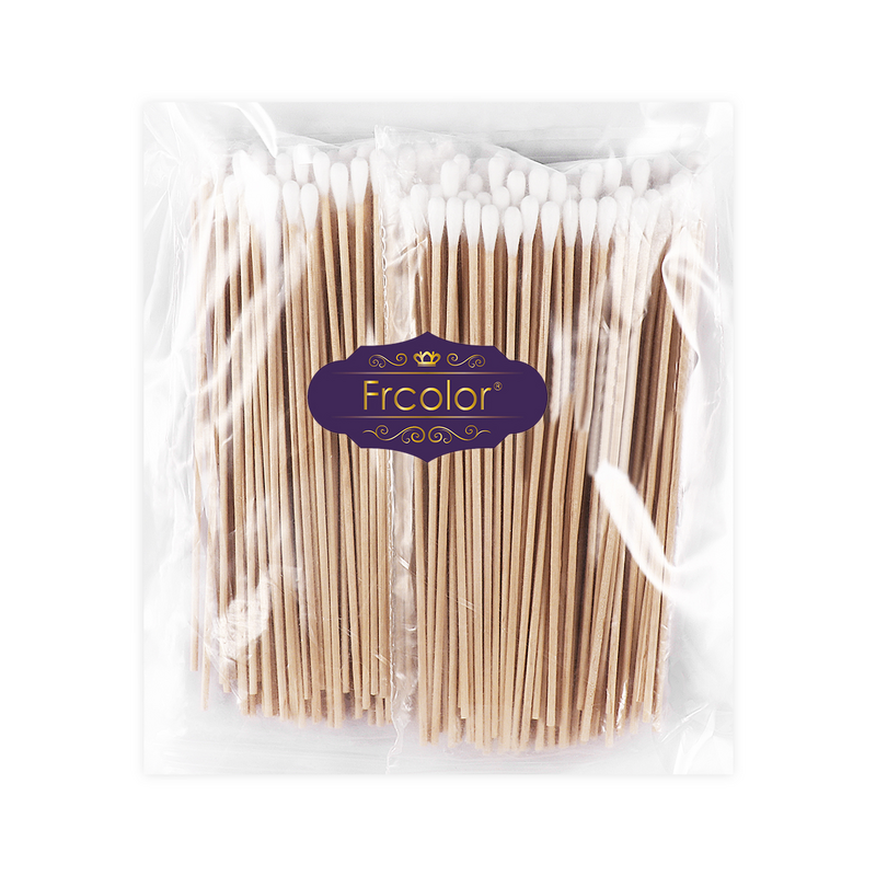Frcolor 200pcs 6 Inch Swabs Cotton Swabs Clean Room Dedicated Wipe Cotton Tipped Applicator Wooden Swab