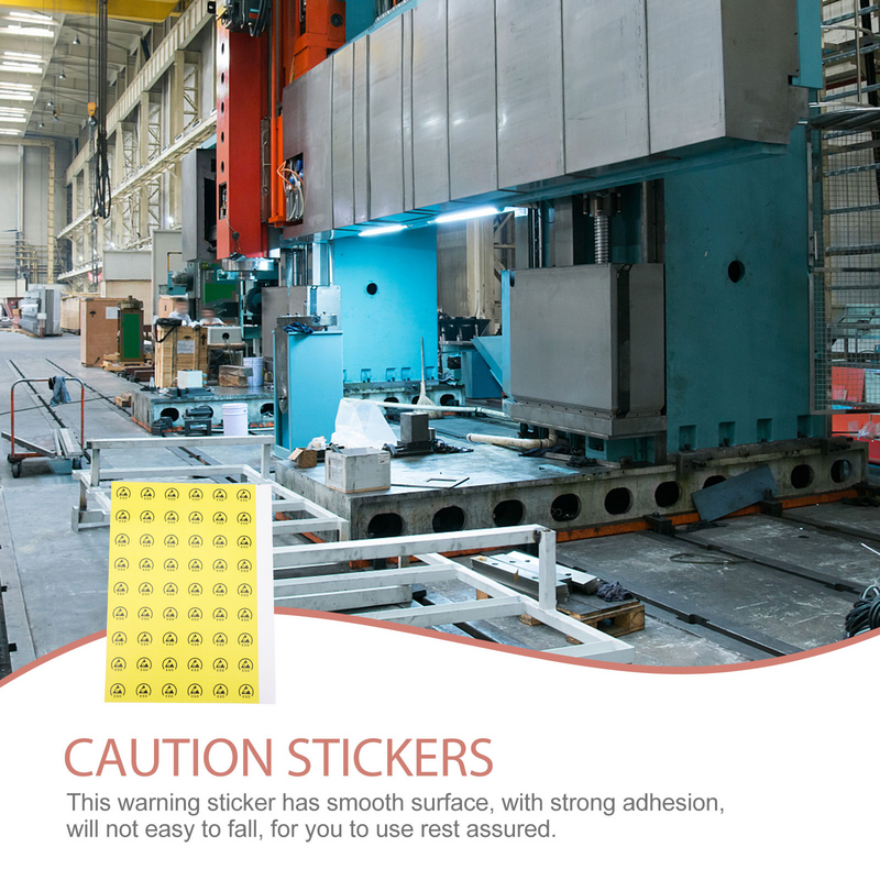 200 Stuks Elektrostatische Waarschuwingsstickers Voorzichtigheid Stickers Zelfklevende Waarschuwingsstickers