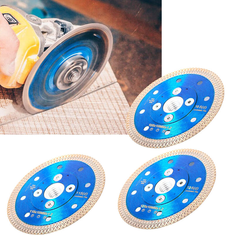 105mm/115mm/125mm Diamond Saw Blade Super Thin With Flange For Cutting Porcelain Tile Stone Cutting Blade
