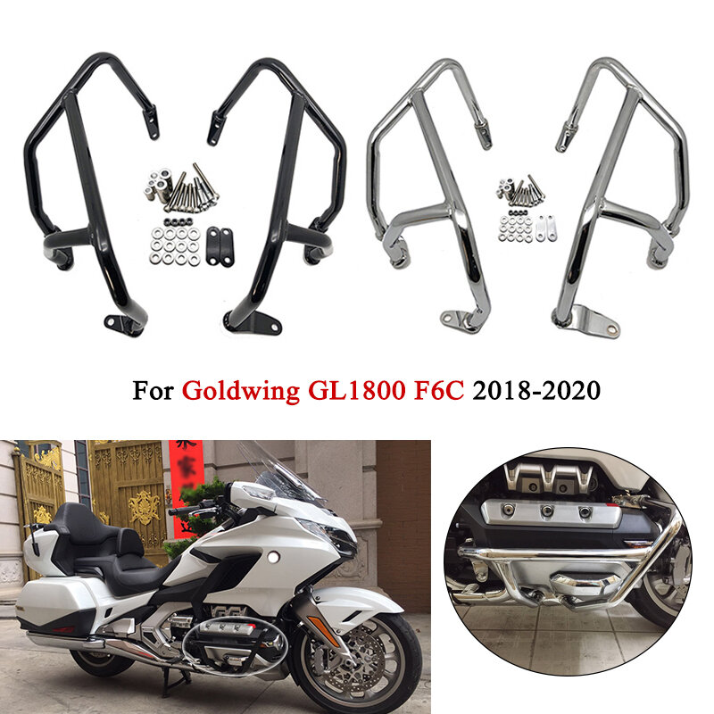 Motorfiets Motor Guard Crash Bar Bars Bumper Protector Fit Voor Honda Gold Wing 1800 GL1800 F6C Goldwing GL-1800 2018 2019 2020