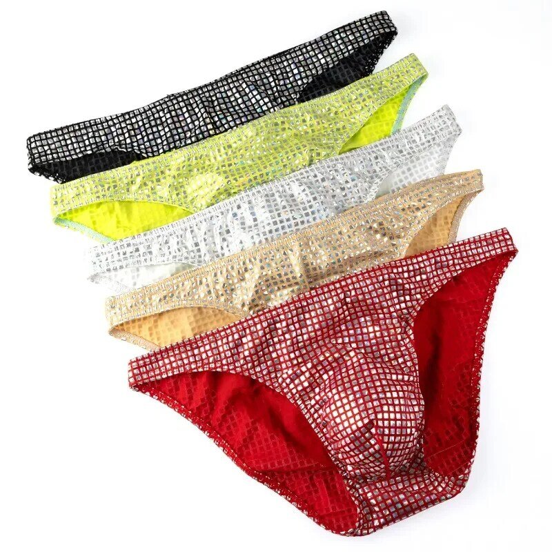 New Colorful Mens Sexy Briefs Elastic Underwear Male Swimwear Sexy Lingerie Convex Pouch Underpants Youth Bikini Bottom Panties