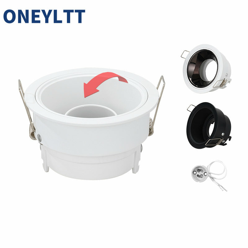 MR16 GU10 Light Bulb Fixture Housing Recessed Spotlight Ceiling Downlight Mounting Frame for Fixture Housing Dimmable LED