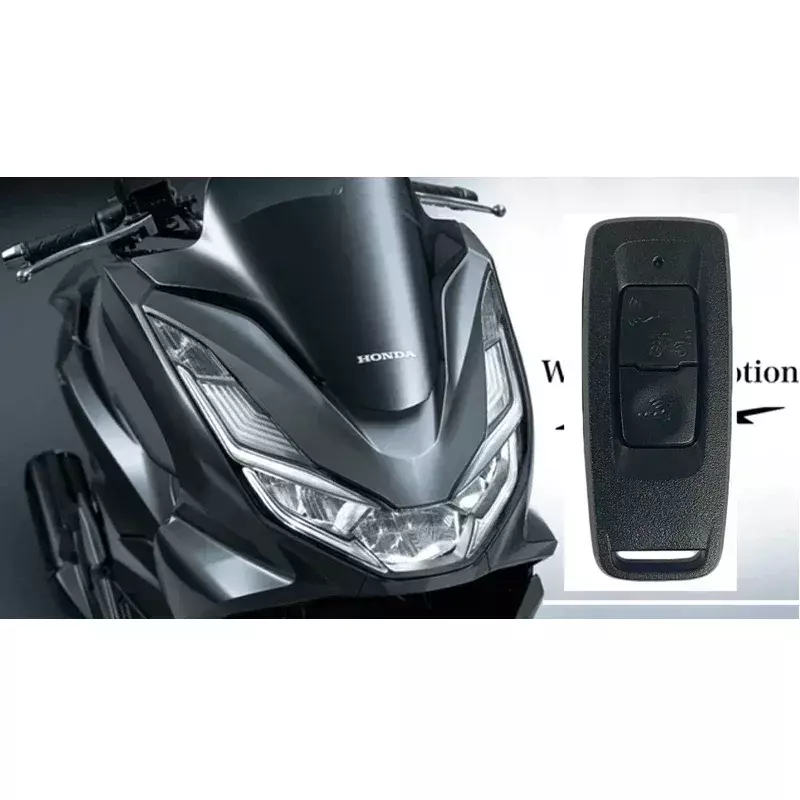 Kunci BB Remote Control asli kunci untuk Honda PCX PCX160 sepeda motor 433.92MHz ID47 Chip FCC ID: FCC 2 tombol dengan Logo