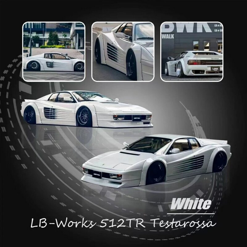 LBWK 512 TR Testarossa Diorama Car Model Collection, juguetes en miniatura, preventa Star 1:64