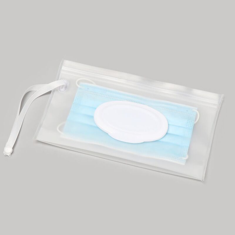 1PC Transparent Portable Cartoon Baby Kids Wet Wipes Clutch Carrying Bag Wet Paper Tissue Container Dispenser Snap-strap Pouch