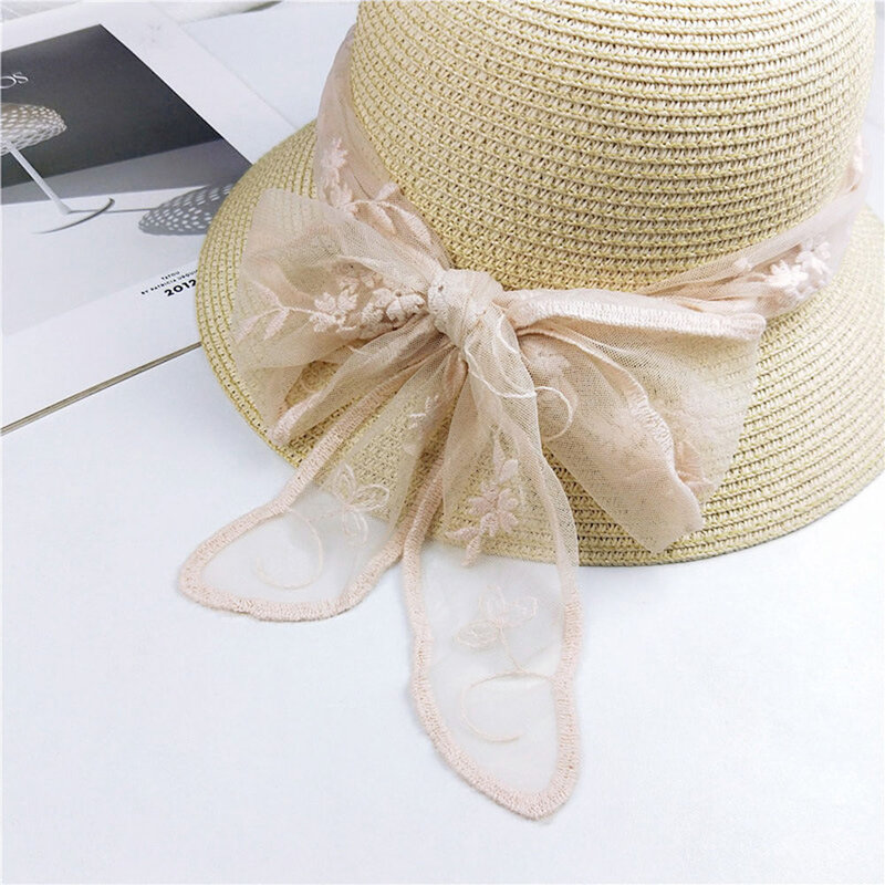 Lace Scarf Transparent Gauze Flower Long Silk Neck Scarf Hair Band Hollow Floral Head Neck Scarves Headscarf Mesh Small Shawl