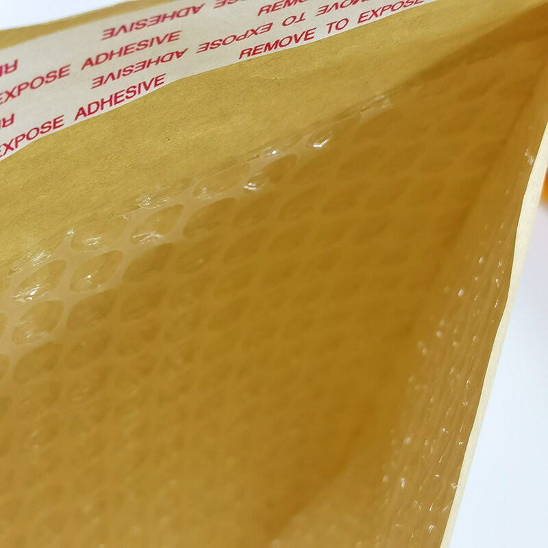 Hysen 30Pcs สีน้ำตาลธรรมชาติฟองจดหมาย Kraft กระดาษเบาะจัดส่งกระเป๋า Peel และซีลสำหรับ Mailing