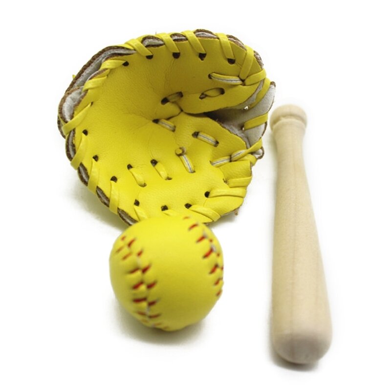 ซอฟท์บอลเบสบอล 3 ชิ้นกีฬาอุปกรณ์สันทนาการอุปกรณ์เบสบอลสำหรับหนุ่มๆสาวๆ