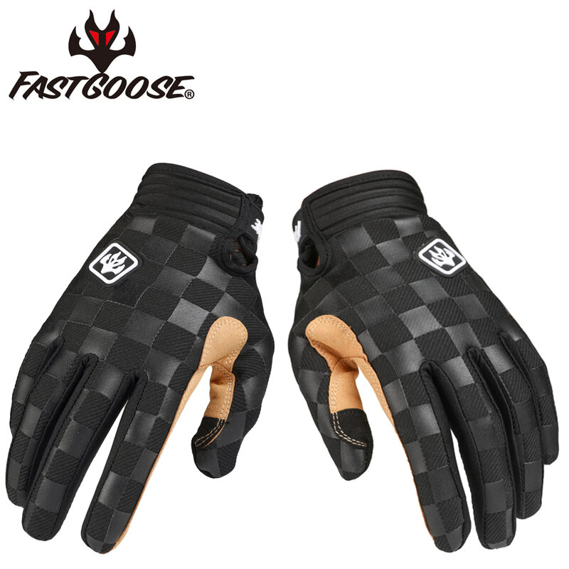 FASTGOOSE thin full-finger Motocross Gloves Bicycle Spring Autumn Summer Cycling Riding Gloves Absorbing Sweat and Wearing