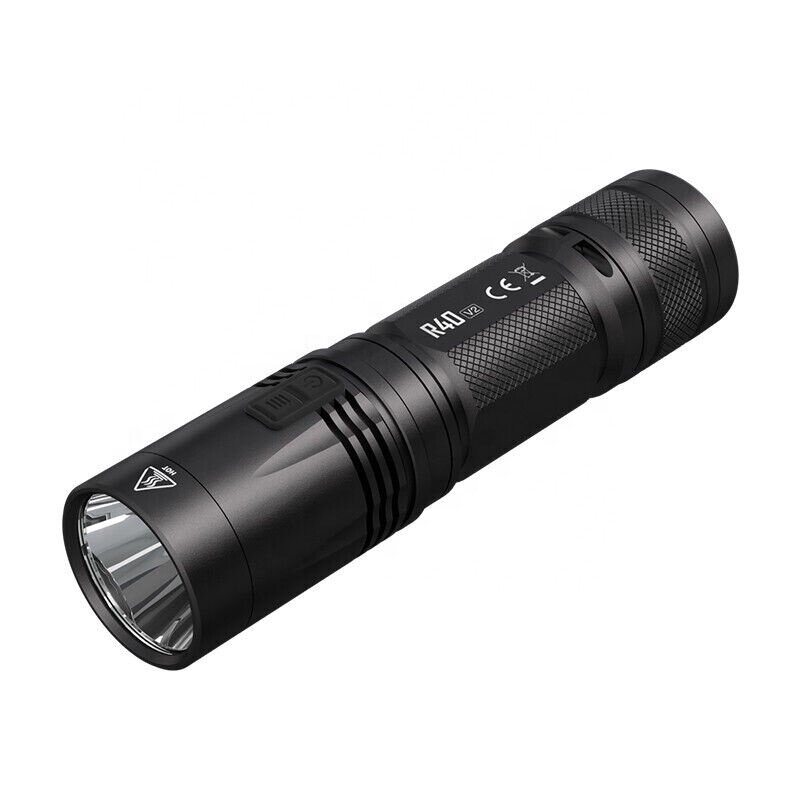 Nitecore Searchlight de longo alcance com doca de carregamento, bateria recarregável, USB, impermeável, pesquisa ao ar livre lâmpada, R40 V2, 1200 LM