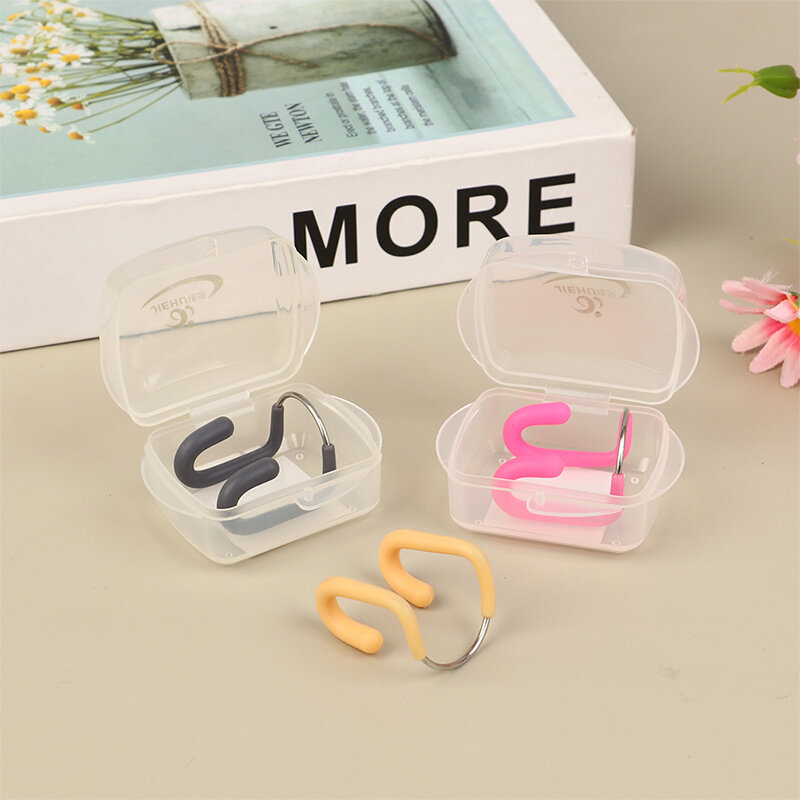 1Pc Durable Soft Silicone Steel Wire Nose Clip Diving Equipment For Swimming Diving Water Sports Swimming Accessories