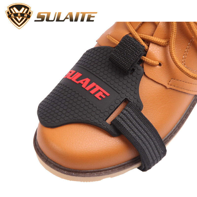SULAITE Motorcycle Shift Pad Gear Shoe Cover Durable Lightweight Boot Protector Adjustable for Riding Moto Accessaries
