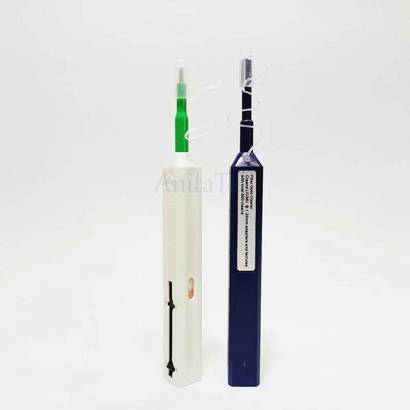 Fiber Optic Cleaning Box Optical Fiber Cleaner Pen Fiber Optical Cleaning Pen Tool 2.5mm LC MU 1.25mm SC/ST/FC Cleaner Cassette
