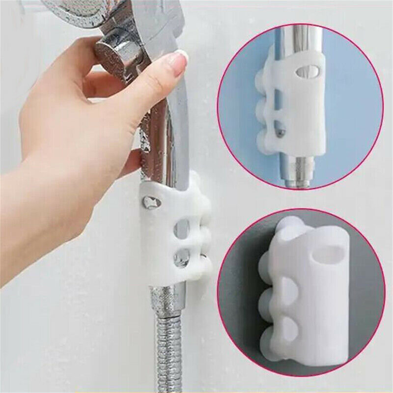 Suction Cup Shower Sucker Bathroom Bracket Moving Nozzle Home Removable Silicone Strong Suction 7.5 * 4 * 2.5cm