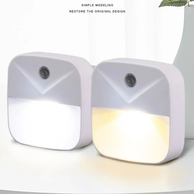 Led Night Light Creative Light Control Feeding Energy Saving Night Light Plug-in Closet Stair Bedside Bedroom Wall Light
