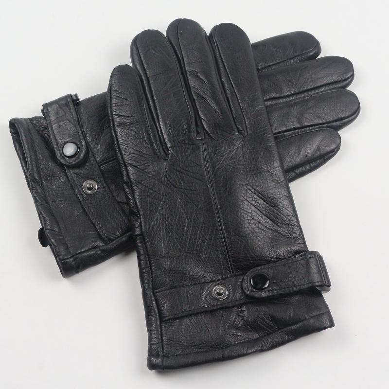 2023 Men's Winter Gloves for Men Fleece Thicken Warm Full Finger Gloves Plush Waterproof Sports Motorcycle Cycling Black Mittens