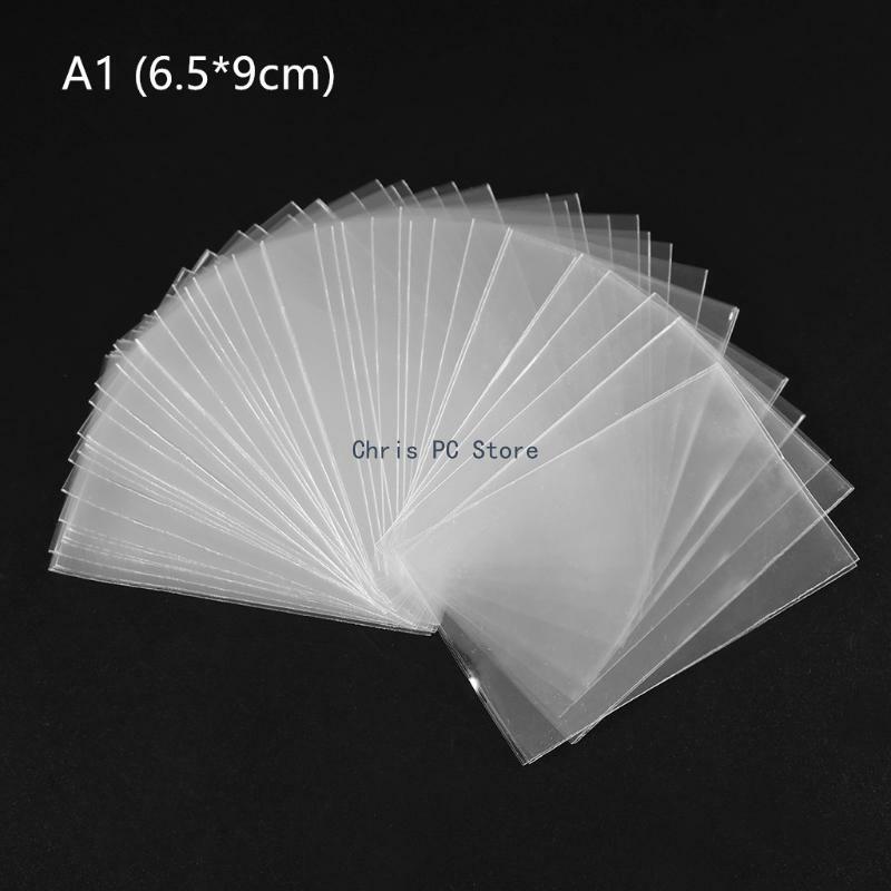 H8WA Clear Card Sleeves 66 x 91mm for TCG Trading Cards and Board Games with Standard Size Cards Acid-Free,100pcs/set
