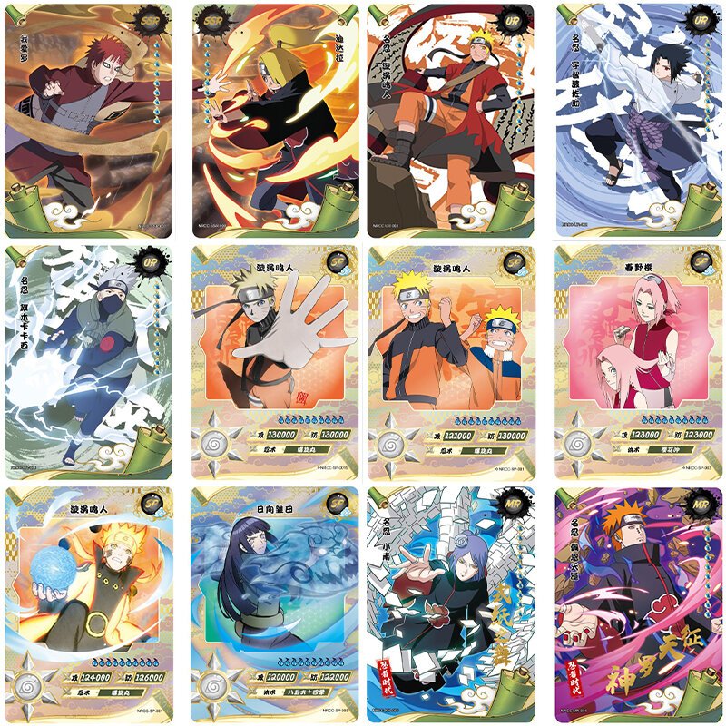 Prawdziwa nowa karta Naruto odziedziczona karta kolekcjonerska wiek Ninja specjalne opakowanie SP Uzumaki Naruto MR ból gry dla dzieci zabawka podarunkowa