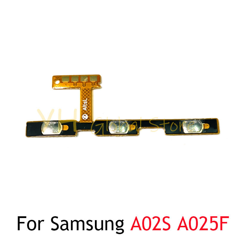 สวิตช์เปิดปิด A022F A02 A42 A025F A02S สำหรับ Samsung Galaxy อะไหล่ซ่อมสายเคเบิลแบบยืดหยุ่นปุ่มปรับระดับเสียง