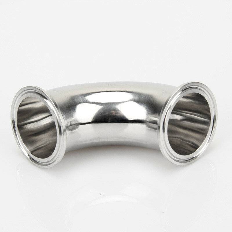 3/4" 1” 2” 3“  19Mm-63Mm OD Sanitary Tri Clamp Ferrule 90 Degree Elbow Pipe Fitting Stainless Steel 304 Homebrew
