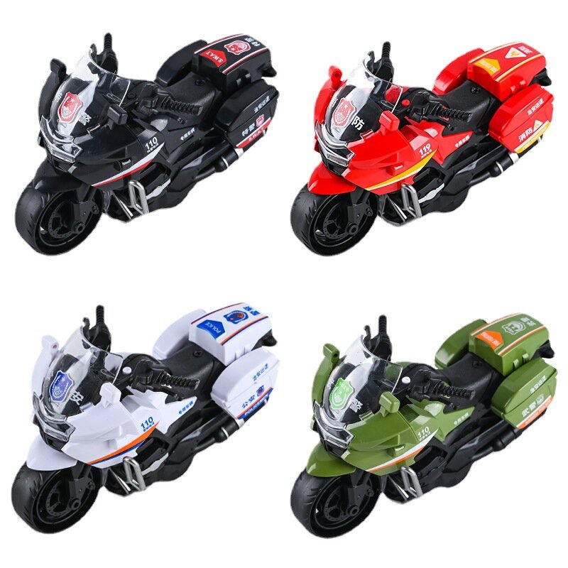 New Kids Children Plastic Inertia Car Police Car Fire Truck Motorcycle Model Baby Kids Children Toys Educational Gifts Fun Toys