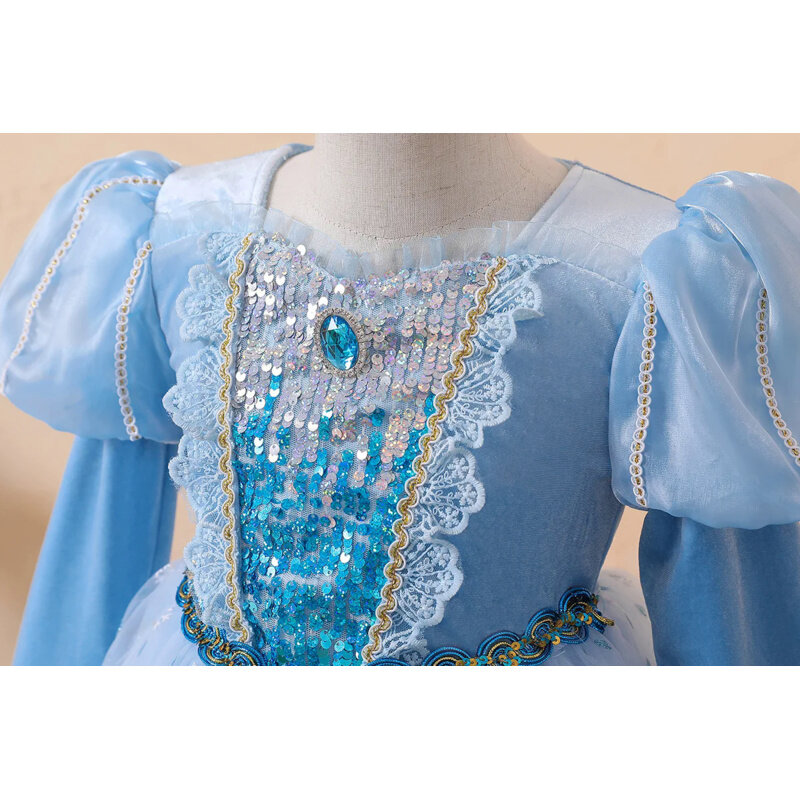 2023 cosplay dziewczyny anime sukienka księżniczki karnawałowe ubrania królowa śniegu Cosplay kostium na Halloween imprezę