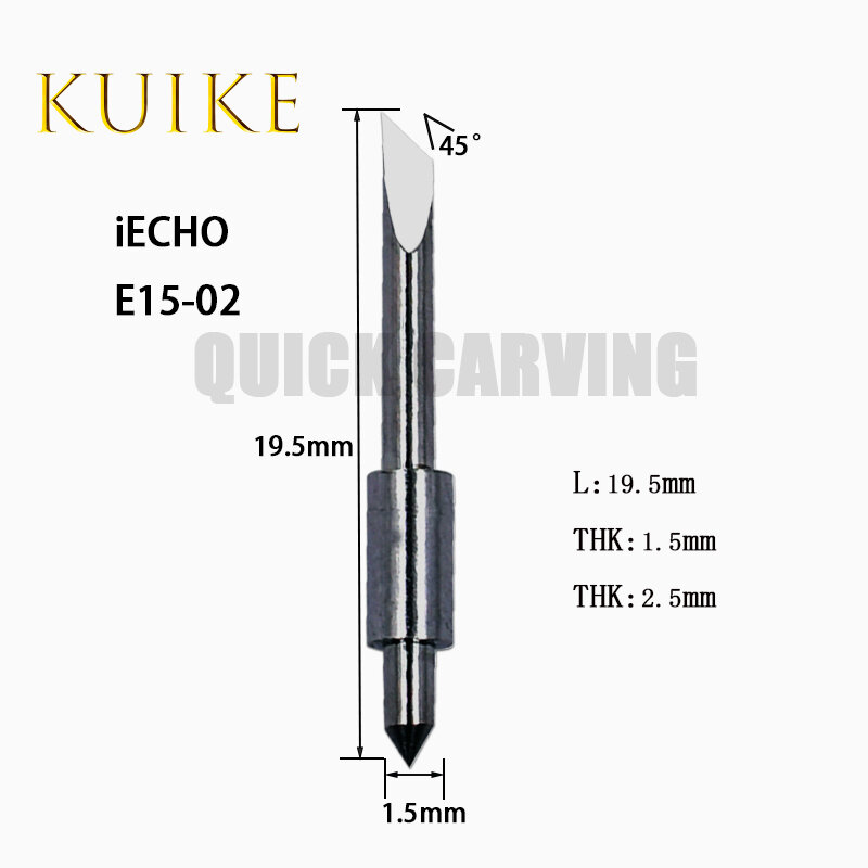 IECHO-cuchilla de vibración oscilante, 10 piezas, CNC, corte Digital, máquina cortadora IECHO E16, E16L, E17, E17L, E15-01