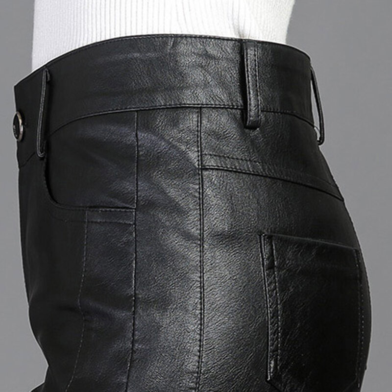 Women's Genuine Leather Black Shorts Elegant Sheepskin Shorts Summer High Waist Ladies Plus Size Casual Sexy Fashion Shorts